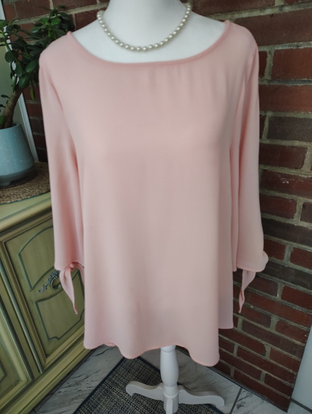 This Red Lolly blush pink blouse size M